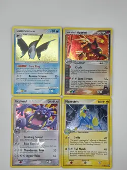 Pokemon TCG 4 Lot Vintage Holo & Reverse Holo Cards 2004 2005 2007 Mixed - Image 1