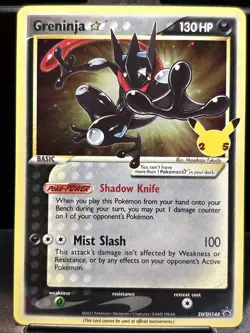 Greninja Gold Star SWSH144 Sword & Shield Promo Card Holo Celebrations - Image 1