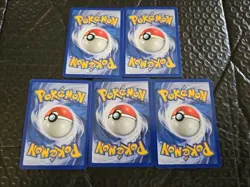 1ST EDITION Fossil Set 1999 - QTY-(5) GASTLY Pokemon Card #55/62 - Image 2