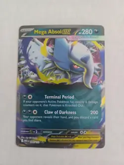 Mega Absol EX 086/132 Double Rare Holo Mega Evolutions Pokemon Card, English, NM - Image 2