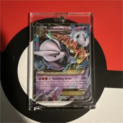 Pokemon M Mewtwo EX 63/162 Breakthrough Ultra Rare Mega Holo Card English - Image 1