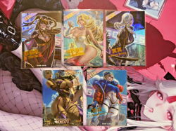 Goddess Story Spicy Waifu 5 Card SSR Lot Holo Foil - Image 1