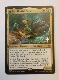 Helga, Skittish Seer Bloomburrow (PROMO) - Image 1