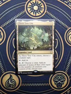 Magic the Gathering Three Tree City Bloomburrow Legendary Land 0260 Regular Card - Image 1