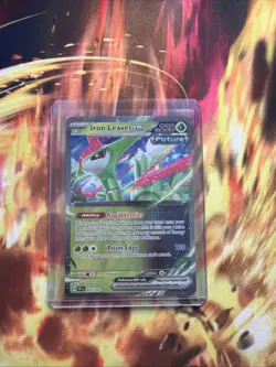 Pokemon TCG Iron Leaves EX 025/162 S&V: Temporal Forces Double Rare NM Condition - Image 1