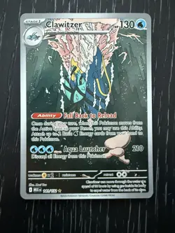 2025 Pokemon Mega Evolution Clawitzer Illustration Rare #141/132 - Image 1