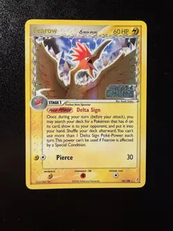 Pokemon Fearow 18/100 ex Crystal Guardians STAMPED DELTA SPECIES Holo Rare - Image 1