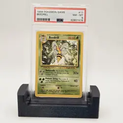 Pokemon Beedrill Base Set 17/102 Rare Regular PSA 8 1999 TCG - Image 1