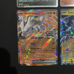 Pokemon Zekrom ex Reshiram ex Victini & Zoroark Black bolt & White Flare Stamped - Image 5