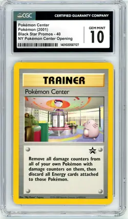 Pokemon Center #40 Black Star Promo NY Pokemon Center Opening CGC 10 Gem Mint - Image 1