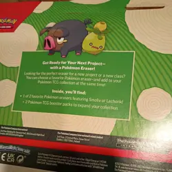 Pokemon TCG Back to School Eraser Blister Lechonk Scarlet and Violet Paldea - Image 2