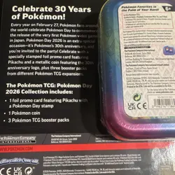 Pokemon TCG Pokemon Day 2026 Booster Collection + Prismatic Vaporeon Tin Sealed - Image 4