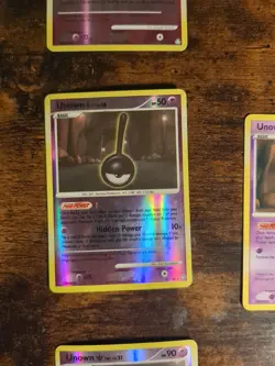 Unown Diamond & Pearl Series TCG Pokemon Lot 3 Reverse Holos + 9 non-holos MP-LP - Image 5