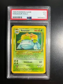 Venusaur 015/102 Base Set Holo PSA 5 EX POKEMON - Image 1