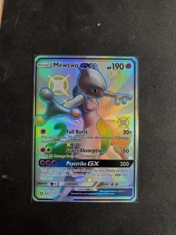 Pokemon TCG Mewtwo GX SV59/SV94 Holo Full Art Shiny Rare Hidden Fates - Image 2