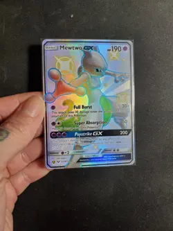 Pokemon TCG Mewtwo GX SV59/SV94 Holo Full Art Shiny Rare Hidden Fates - Image 3