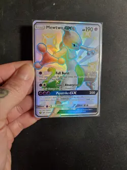 Pokemon TCG Mewtwo GX SV59/SV94 Holo Full Art Shiny Rare Hidden Fates - Image 4