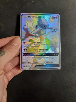 Pokemon TCG Mewtwo GX SV59/SV94 Holo Full Art Shiny Rare Hidden Fates - Image 5