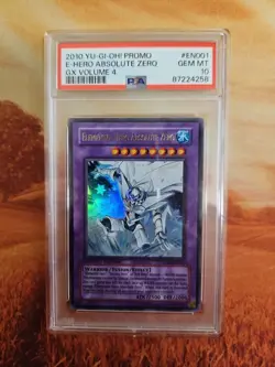 YUGIOH Elemental Hero Absolute Zero GX Vol 4 Manga Promo YG04-EN001 PSA 10 - Image 1