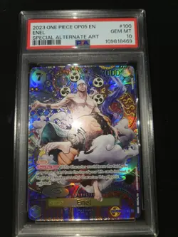 Enel OP05-100 SP Alt Art One Piece Card Game English PSA 10 - Image 2