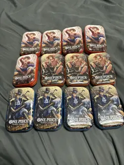 One Piece TCG Tin Pack Set Vol. 2 Set Lot Of 12 TS-02 with Display English New - Image 1