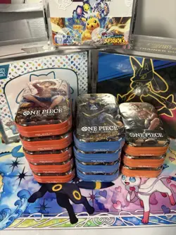 One Piece TCG Tin Pack Set Vol. 2 Set Lot Of 12 TS-02 with Display English New - Image 2