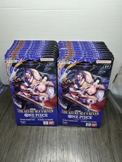 One Piece TCG The Azure Sea’s Seven OP-14 Sleeved Booster Pack Lot Of 20 Sealed - Image 2