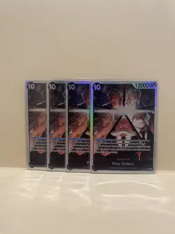 One Piece Five Elders OP13-082 X4 Playset Carrying On His Will Foil - Image 1