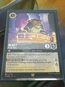 Beast - Tragic Hero 173/204 - Rise of the Floodborn Disney Lorcana - NM - Image 1