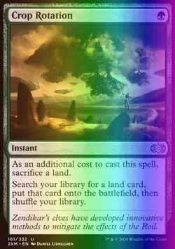 MTG Magic the Gathering Crop Rotation (161/503) Double Masters NM FOIL - Image 1