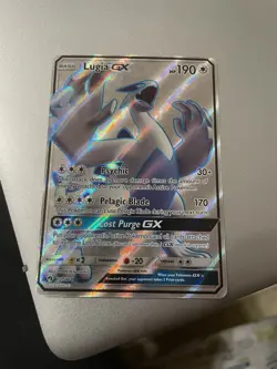 Pokemon TCG Lugia GX Full Art Ultra Rare Lost Thunder Card 207/214 - Image 1