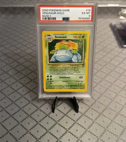 Pokemon Venusaur Base Set 2 Holo Rare 18/130 PSA 6 - Image 1