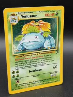 Pokemon TCG Venusaur Base Set 2 Holo Rare 18/130 Vintage Card WOTC - SWIRL 🌀 - Image 3