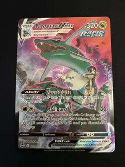 Pokemon Rayquaza VMAX TG20/TG30 Sword & Shield Silver Tempest Trainer Gallery NM - Image 1