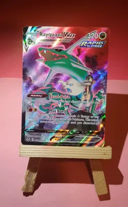 Pokemon TCG Rayquaza Vmax Tg20/Tg30 SWSH12: Silver Tempest Trainer Gallery NM - Image 2