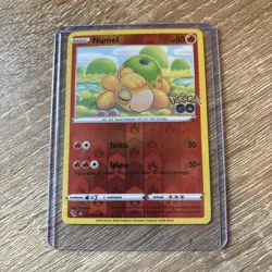 Pokemon TCG Numel Pokemon Go 013/078 Peelable Ditto Reverse Holo Mint - Image 1