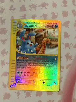 Pokemon Azumarill Aquapolis 41/147 Holo Rare 70HP English TCG Card NM - Image 1