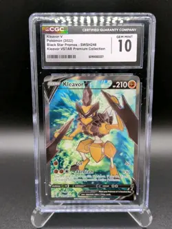 ⭐ CGC 10 ⭐ Kleavor V (Full Art) SWSH248 SWSH: Sword & Shield Promo Cards Holo - Image 1