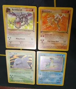 1999 Pokemon Fossil Holo and One 1st edition Non-Holo Lot of 4 Cards - Image 4