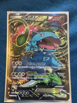Venusaur EX XY123 promo Full Art Promo Holo 180 HP Pokemon TCG Card English - Image 1