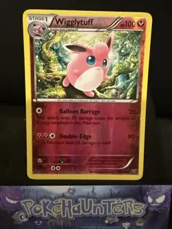 Pokemon Card Wigglytuff 90/146 XY Base Set Reverse Holo Rare NM - Image 1