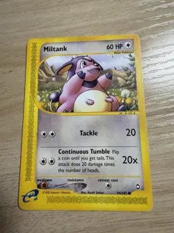 Pokemon Miltank 94/147 Aquapolis Common Card - HP (Crease) - Image 1