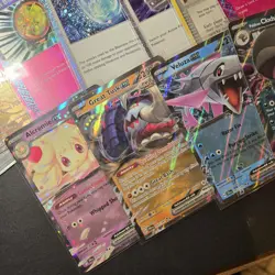 Lot Of 57 Raw Sleeved Pokemon Cards Holographics, Full Art, Trainers, Pokemon - Image 2