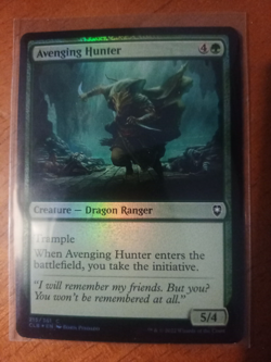 Avenging Hunter FOIL Magic The Gathering Commander Legends Baldurs Gate 215 Card - Image 1