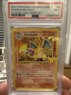 Charizard Celebrations 2021 Holo Card MintClassic Collection Base Set Mint 9 - Image 1