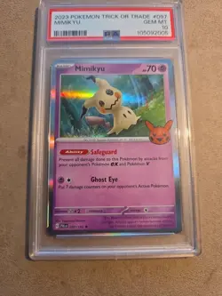 Pokemon TCG Trick Or Trade 2023 Mimikyu #097/193 PSA 10 - Image 1