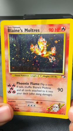 Pokemon Gym Challenge Blaine's Moltres 1/132 Holo - Unlimited - WOTC - MP - Crea - Image 2