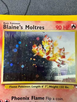Pokemon Gym Challenge Blaine's Moltres 1/132 Holo - Unlimited - WOTC - MP - Crea - Image 5