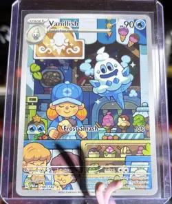 Pokemon TCG Vanillish Paradox Rift 190/182 Holo Illustration Rare NM+ - Image 1