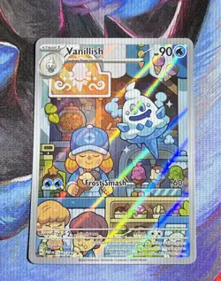 Pokemon TCG Vanillish Paradox Rift 190/182 Holo Illustration Rare NM+ - Image 3
